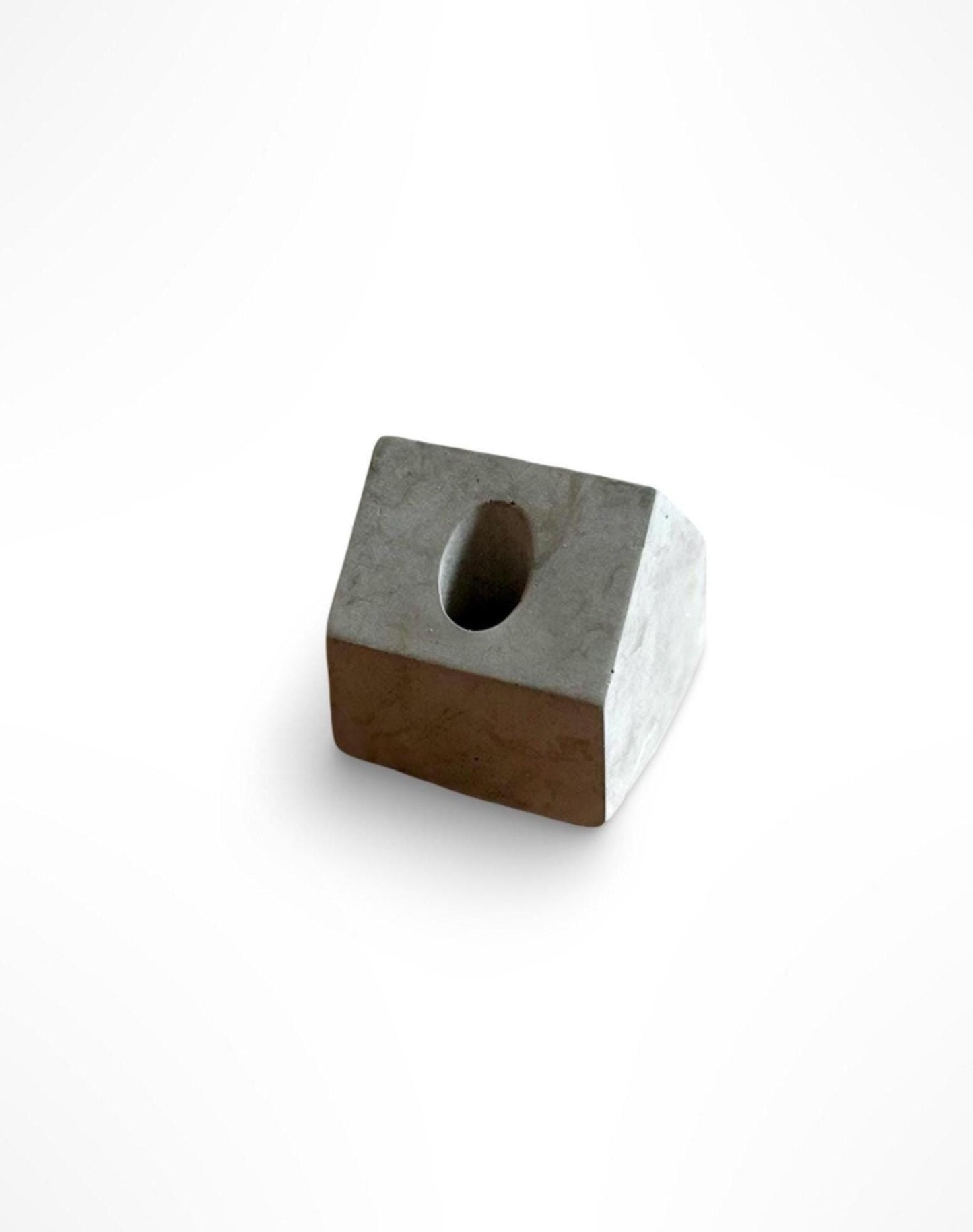 Handmade Concrete Single Pen Holder/Stand – Modern Desk Organiser – Minimalist Office Decor – Unique Gift Idea For Him Her - WFH Setup