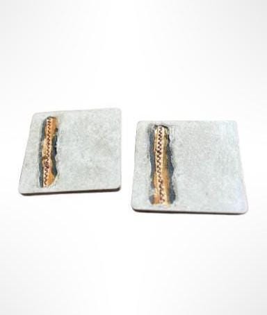 2 x Handmade Concrete Coasters with Unique Textured Design - Modern Industrial Coffee Table Decor - Handmade in Newcastle upon Tyne