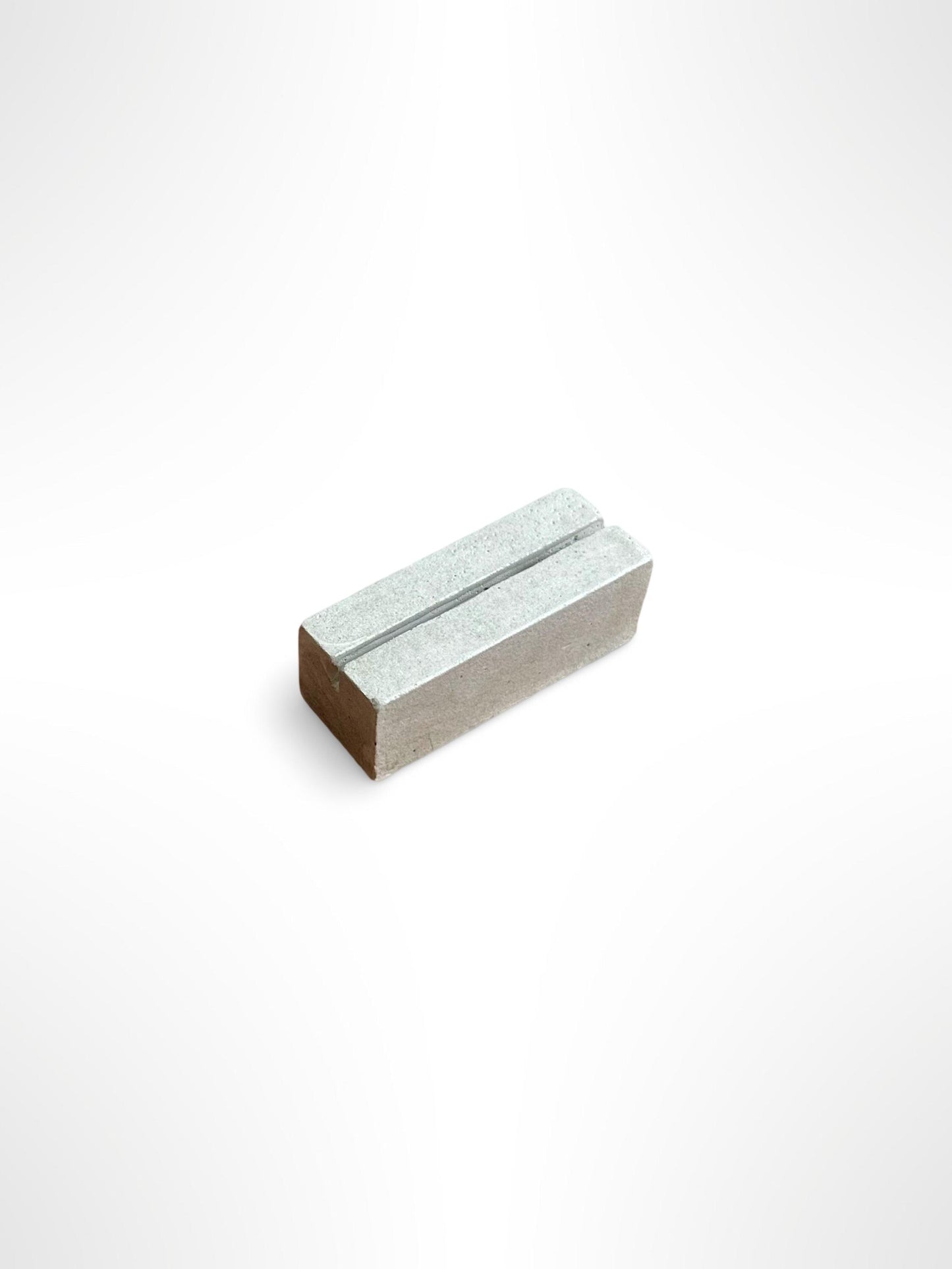 Handmade Minimalist Concrete Business Card Holder - Sleek Credit Card Stand - Unique Desk Accessory for Office or Home