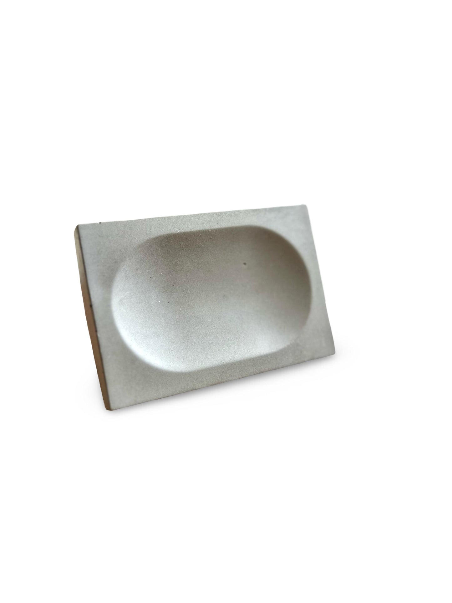 Handmade Concrete Soap Holder – Minimalist Bathroom Decor, Industrial Style Soap Dish